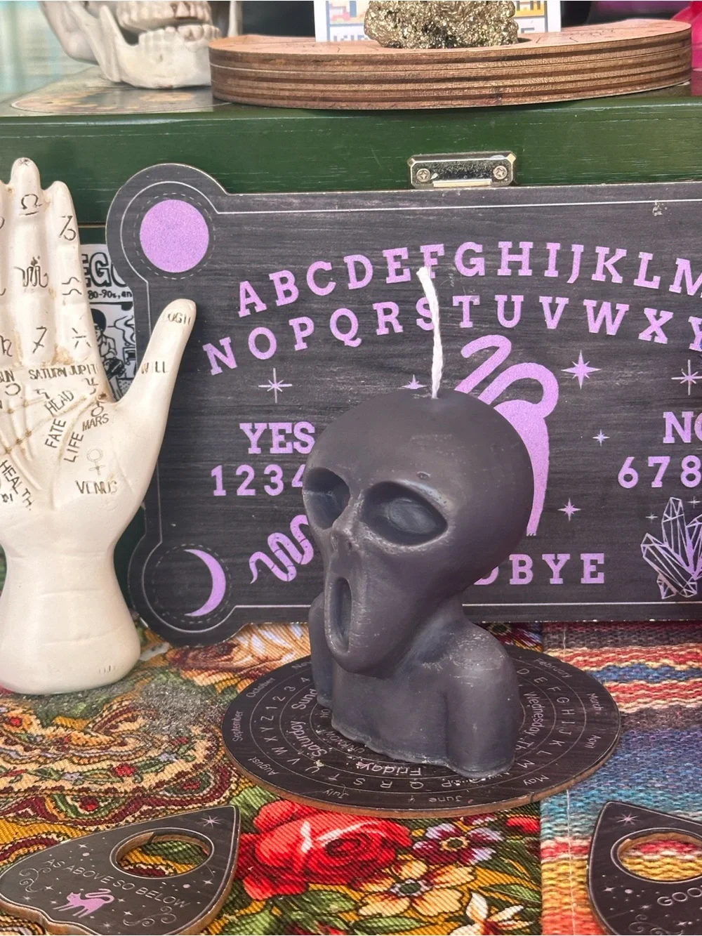 The Visitor Candle | Cryptid & UFO Gothic Decor